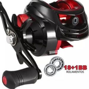 Carretilha de Pesca Perfil Baixo 18+1 Rolamentos Drag 10kg - Imagem 6