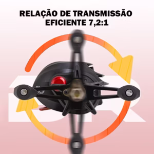 Carretilha de Pesca Perfil Baixo 18+1 Rolamentos Drag 10kg - Imagem 4